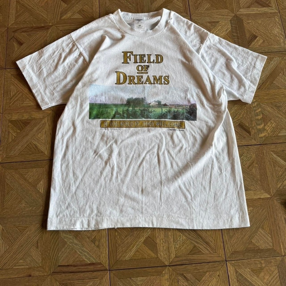 White field‎ of dreams promo vintage single stitch teeSize L